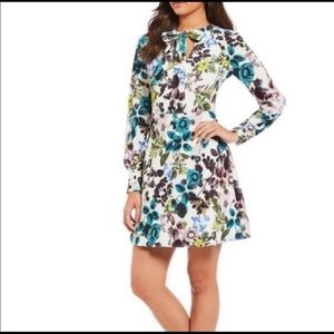 Eliza J Floral Crepe Dress